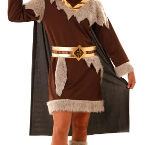 Disfraz de Vikinga Marrón para Mujer