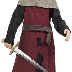 Disfraz de Caballero Medieval Granate para Niño