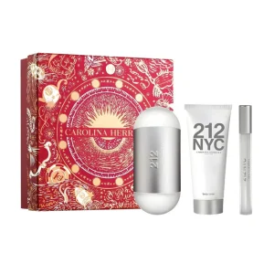 Set Carolina Herrera 212 NYC EDT 100ml + 10ml + BL 100ml HD23